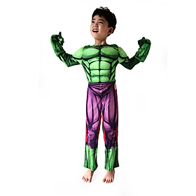 Trang phục hóa trang Người Khổng Lồ Xanh Hulk - kèm phụ kiện cho bé