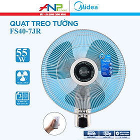 Mua Quạt Treo Tường 3 Cánh Midea FW40-7JR (Quạt Điện Công Suất 55W  Chỉnh Gió 3 Tốc Độ  Có Điều Khiển Từ Xa)