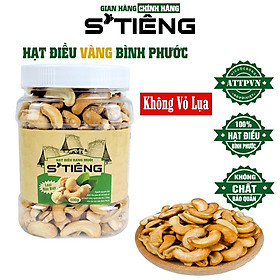 Hạt Điều Rang Muối Sạch Vỏ Bình Phước STiêng Loại Bể Vở Hộp 500Gr