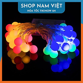 Đèn Led Trang Trí Bóng Tròn Dài 3M - 20 Bóng Trang Trí Noel Lễ Tết