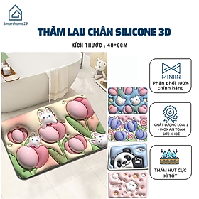 Mua Thảm Lau Chùi Chân Silicone 3D Chống Trượt Thấm Hút Tốt In Họa Tiết Hoạt Hình Dễ Thương Trang Trí Nhà Cửa -  HÀNG CHÍNH HÃNG MINIIN