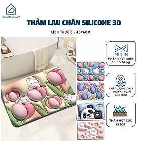 Thảm Lau Chùi Chân Silicone 3D Chống Trượt Thấm Hút Tốt In Họa Tiết Hoạt Hình Dễ Thương Trang Trí Nhà Cửa -  HÀNG CHÍNH HÃNG MINIIN