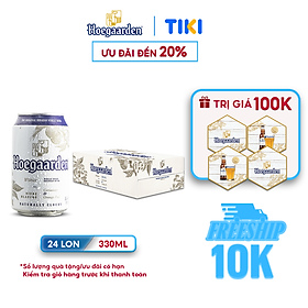 Thùng 24 Lon Bia Hoegaarden White (330ml / Lon)