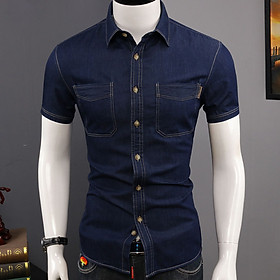 Hình ảnh Áo sơ mi ,áo sơ mi nam cao cấp  trẻ trung ,cá tính với chất thô mềm mịn  hàng thiết kế cao cấp N48