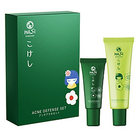 Set Hỗ Trợ Điều Trị Mụn HASI Kokeshi Làm Sạch Da & Ngăn Ngừa Mụn