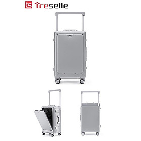 Bfq2st500ktl: giảm 8% cho đơn từ 500k vali khoá sập viền nhôm cao cấp kèm ổ sạc, móc treo đồ nhập khẩu hàn quốc tresette 3033