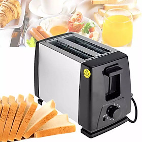 Mua Máy nướng bánh mì tự động 2 ngăn thích hợp cho bữa sáng tặng kèm cọ quét bơ