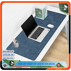 Mua Pad Chuột HT SYS HT39 80x40 - Lót Chuột HT SYS Chất Liệu Da PU Cao Cấp - Miếng Lót Chuột HT SYS Sử Dụng 2 Mặt Tiện Lợi - Lót Chuột Cỡ Lớn Mềm Mại - Tấm Lót Chuột Chống Nhăn  Không Thấm Nước - Hàng Chính Hãng