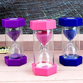 10 min Hourglass Sand Glass Timer School Classroom Office Desktop Purple