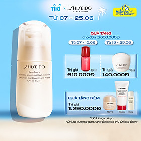 Sữa dưỡng da chống lão hóa ban ngày Shiseido Benefiance Wrinkle Smoothing Day Emulsion SPF 30 PA+++ 75ml
