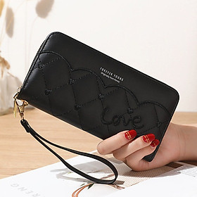 Ví nữ dài cầm tay nhiều ngăn LOVE đẹp thời trang TK007