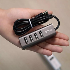 Hub USB 4 Cổng HOCO HB1 Dây Dài 80cm - Hàng Nhập Khẩu 