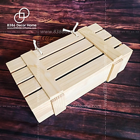 Hộp quà tết, khay gỗ gói quà, Hộp đựng đồ đa năng - Pallet gỗ thông (nhận kích thước theo yêu cầu) 