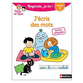 Cahier Effacable J'Ecris Des Mots - Niveau 2 Avec Mila Et Noe