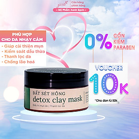 Mặt Nạ Thải Độc Đất Sét Hồng Pháp Ngừa Mụn GUO - Detox Clay Mask 100gr