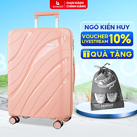 Vali du lịch nancy bamozo nhựa pp cao cấp, vali kéo du lịch chống va đập - bảo hành 5 năm.