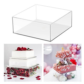 Cake Display Stand Square Acrylic Cake Stand for Party Favors Gifts Birthday