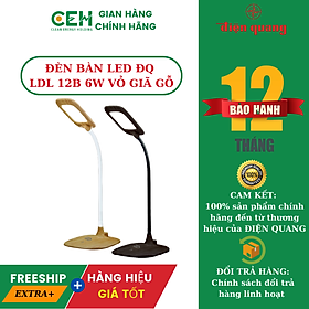 Mua Đèn bàn LED ĐQ LDL 12B 6W VỎ GIẢ GỖ