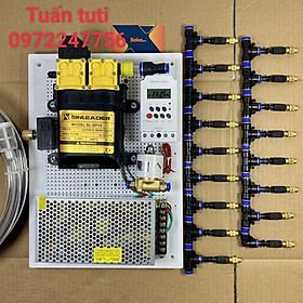 Mua Bộ phun sương bơm đôi 20 30 béc đồng tự động(hẹn giờ  smart wifi) tưới cây  tưới lan 20 30m2 kèm van từ