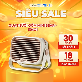 Máy Sưởi Bear Quạt Sưởi Máy Sưởi Gốm Để Bàn Máy Sưởi Mini Quạt Sưởi Ấm Phòng Ngủ Tiết Kiệm Điện Làm Ấm Nhanh DNQ - E04Q1