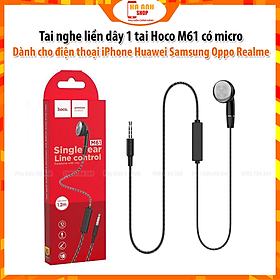 Mua Tai nghe nhét tai một bên hoco m61 (có mic ) - Chính hãng