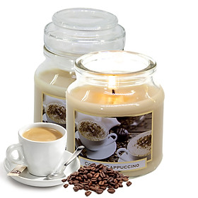Hũ nến thơm tinh dầu Bartek Coffee and Spices 130g QT06647- cà phê capuchino (giao mẫu ngẫu nhiên)