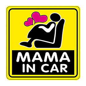 Miếng dán phản quang xe ô tô Mama In Car tiện ích