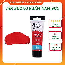 Màu ACRYLIC COLOUR SIGNATURE MONT MARTE cao cấp dạng tuýp 75ML vẽ trên nhiều chất liệu như Tường, Kính, Vải