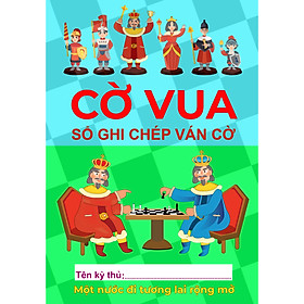 Sổ ghi chép các ván cờ vua - Biên bản thi đấu (khổ A6, 64 trang)