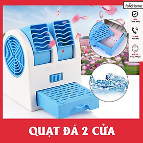 Mua Quạt Mini Điều Hòa 2 Cửa Có Khay Để Đá Hoặc Nước Làm Mát Nhanh Siêu Tiện Lợi Sử Dụng Pin Hoắc Cắm Dây - Giao Màu Ngẫu Nhiên - Hàng Nhập Khẩu