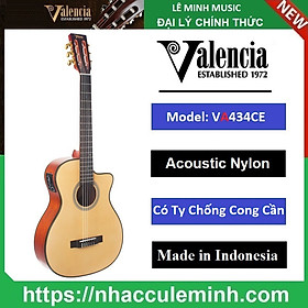Đàn Guitar Acoustic Classic Valencia VA434CE