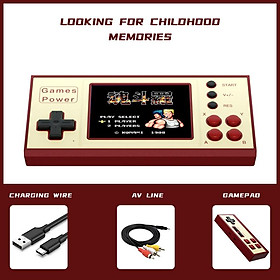 Ewwke K30 retro di động mini cầm tay game cầm tay chơi trò chơi trò chơi dài 8,8 inch LCD Trò chơi trẻ em Trò chơi màu