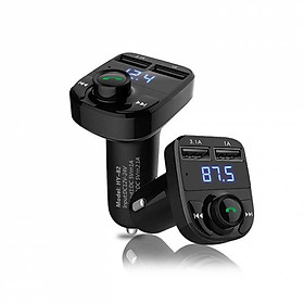 Tẩu nghe nhạc ô tô tích hợp 2 cổng USB sạc nhanh và nghe gọi điện thoại ( Tặng tem dán trang trí xe hơi)