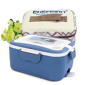 Hộp Cơm Điện Hâm Nóng Đa Năng ChefMan - Hộp Cơm Inox+ Tặng Túi Đựng