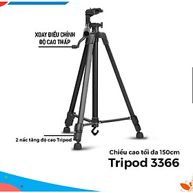 Mua Chân Đỡ Máy Ảnh Giá Đỡ Điện Thoại Tripod 3366