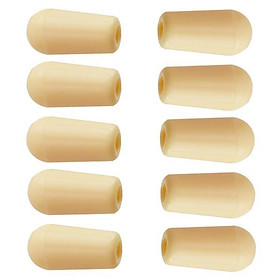 2X 10Pcs   Way Switch Toggle Tips for Electric Guitar Parts Beige
