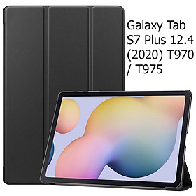 Bao Da Cover Dành Cho Máy Tính Bảng Samsung Galaxy Tab S7 Plus 12.4 (2020) T970 / T975 Hỗ Trợ Smart Cover