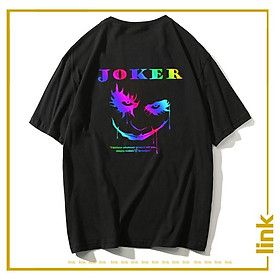 Hình ảnh Áo phông phản quang 7 màu JOKER tay lỡ unisex ( Đen, Trắng )