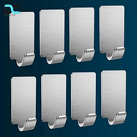 Mua Combo 10 Móc treo đồ Inox 304 dán tường gạch men - có sẵn keo dán  không rỉ sét
