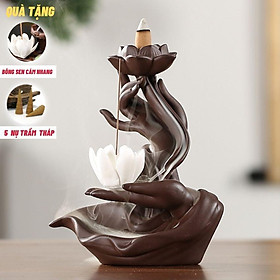 Mua Thác khói trầm hương   thác khói trầm Mẫu Tay Phật Nâng Hoa