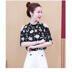 ÁO SƠ MI NỮ HỌA TIẾT CON MÈO A557_9