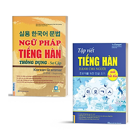 Hình ảnh Combo Ngữ pháp tiếng Hàn thông dụng (sơ cấp) và Tập Viết Tiếng Hàn Dành Cho Người Mới Bắt Đầu - Học kèm App online