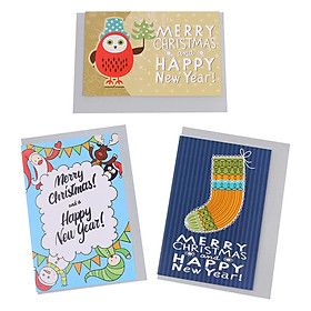 Combo 3 Thiệp Giáng Sinh Greenwood GW-10-XM02