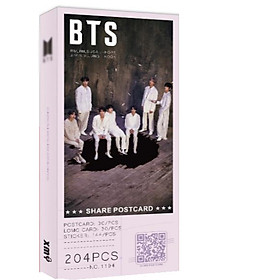 Postcard BTS concept 1 album Map of the Soul 7' tặng vòng tay may mắn