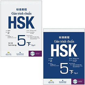 Combo sách giáo trình chuẩn hsk 5 tập 2 - sách bài học và bài tập