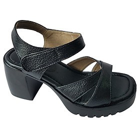 Giày Sandal Cao Gót BIGGBEN Da Bò Thật Cao 7 Phân SDCG96