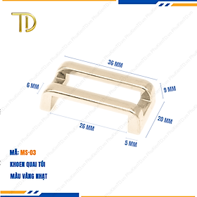 Khoen quai túi xách, Khoen d túi xách cao cấp công nghệ mạ điện độ bền 5-8 năm