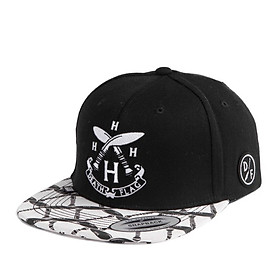 PREMI3R Mũ snapback Nón hiphop HVPE DEATH FLAG black Mũ lưỡi trai phong cách hàn quốc nón thương hiệu chính hãng