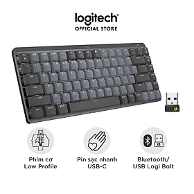 Mua Bàn phím cơ không dây Logitech MX Mechanical Mini  – Tactile  chiếu sáng nền  sạc USB-C  mac OS | Win - Hàng chính hãng
