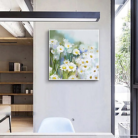 Mua Tranh trang trí Hoa trắng DC114